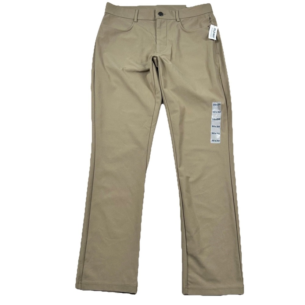 Old Navy Pants Mens 30x30 Tech Hybrid Chino Go-Dry Cool Stretch Khaki Golf Tan
